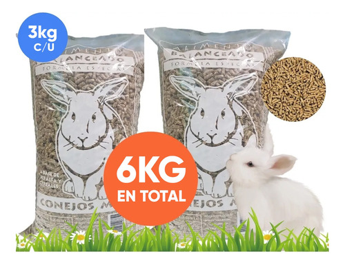 Imagen 1 de 10 de Alimento Balanceado Conejos Especial Balanceado 3 Kg