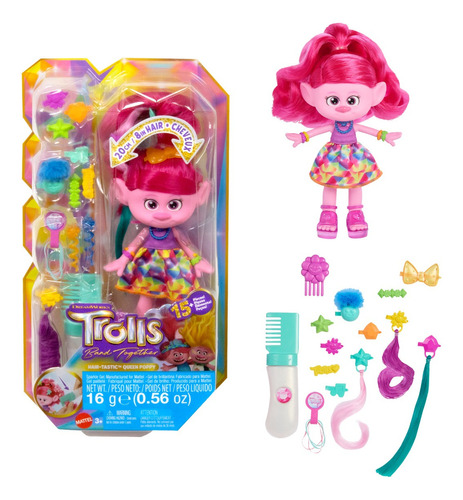 Penteado mágico Trolls Poppy Doll