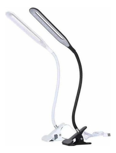 Lámpara Led Flexible Usb C/broche Para Manicura, Podologo Color De La Estructura Blanco