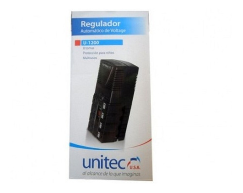 Regulador De Voltaje Unitec 8 Tomas Regulada