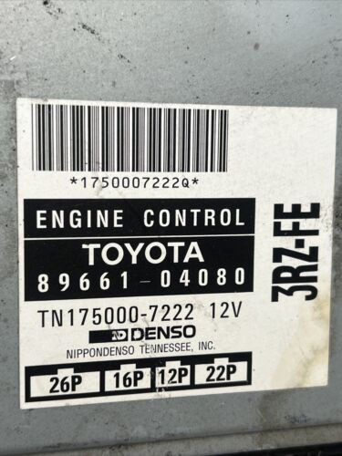 1995 95 Toyota Tacoma 2.7l A/t 4x4 Engine Control Module E