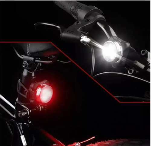 Set Luces De Bicicleta Usb 3 Led Trasera/ Delantera 250lm