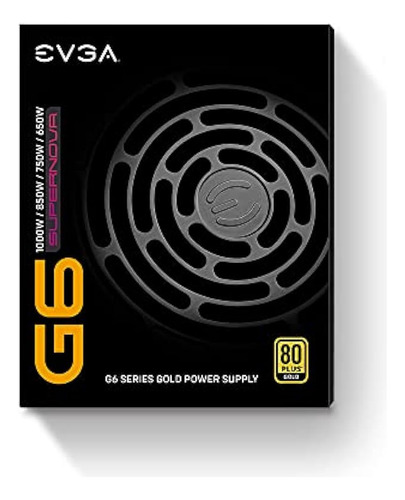 Evga Supernova 850 G6, 80 Plus Gold 850w, Totalmente Modular