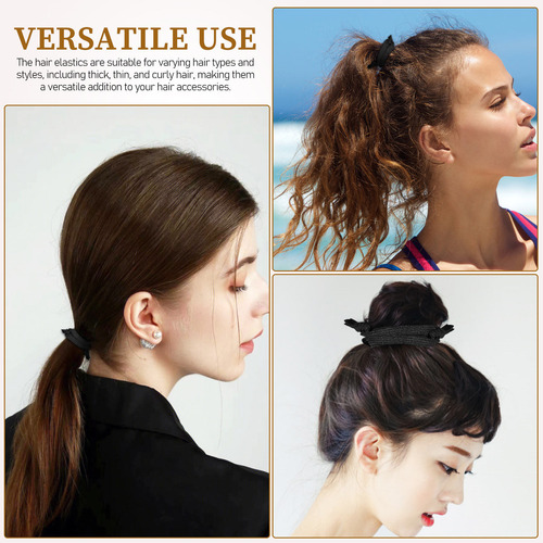 100 Peças De Elásticos De Cabelo Elásticos, Laços De Cabelo