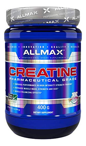 Allmax Essentials Creatina - 400 G En Polvo - Mejora El Rend