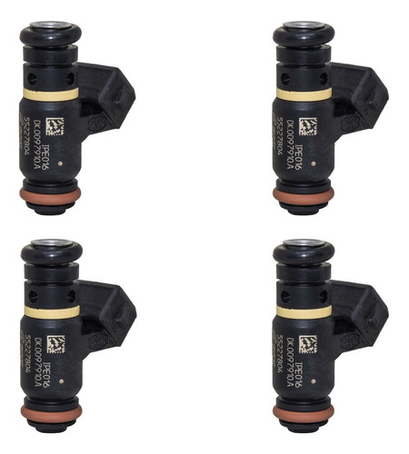 4x Bico Injetor Uno Way Vivace 1.0 8v Magneti Marelli Ipe016