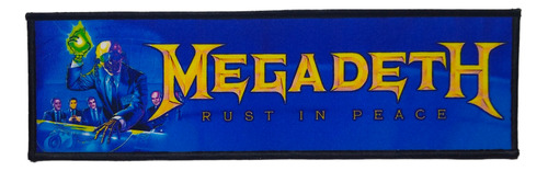 Parche Xl Megadeth Rust In Peace 29 X 8,5 Cms Maniametal 