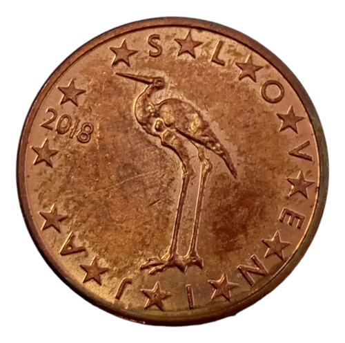 Moneda Slovenia 1 Cent De Euro 2018(&511. (Usado)