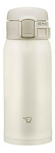 Zojirushi Taza De Acero Inoxidable, 12 Onzas, Color Blanco