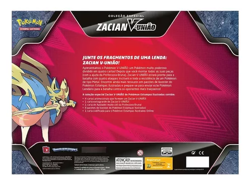 Original Carta Pokemon Lendaria ultra rara Zacian V em Promoção na