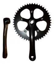 Comprar Plato Y Palanca Fixie 48 Dientes Negro 