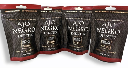 Ajo Negro Chilote - 4 Doypack  80g
