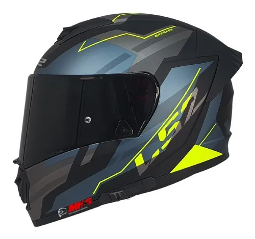 Casco Ls2 Breaker Beta Ff390 C/lente Cobalto Integral Moto