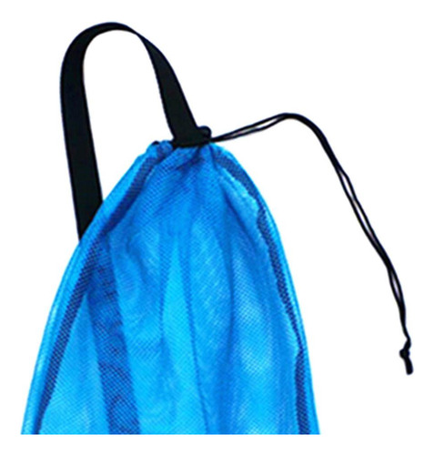 Bolsa De Transporte De Malla De Malla Con Cordón Y Azul
