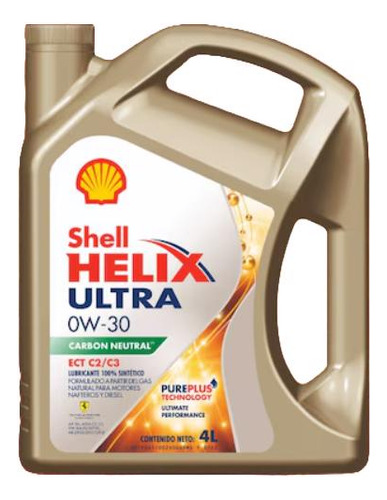 Aceite Para Motor Shell 0w-30 Para Autos, Pickups & Suv X 4l