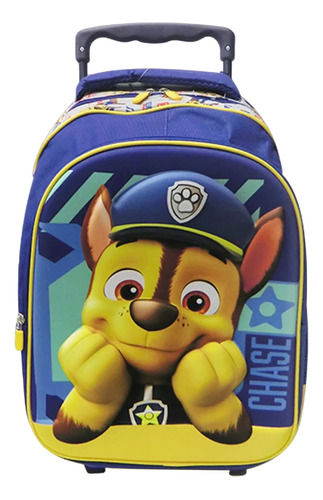 Mochila Con Carrito Paw Patrol 40cm - Mosca