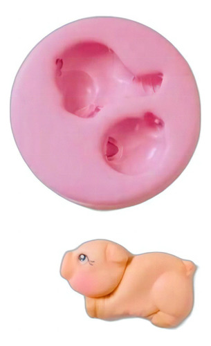 Molde De Silicone Fazendinha - Porco Porquinho Baby