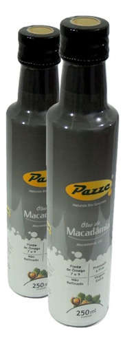 Kit 2 Óleo De Macadâmia Extra Virgem Pazze 250ml