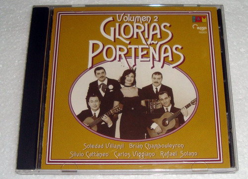 Glorias Porteñas Vol 2 Soledad Villamil Cd Argentino / Kktus