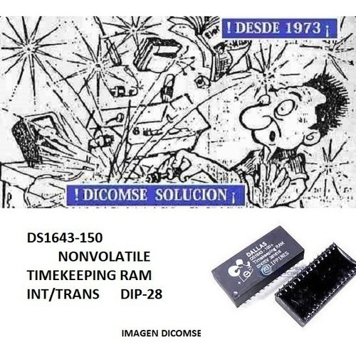 Ds1643-150 Ds1643   Timekeeping Ram Int/trans Dip-28