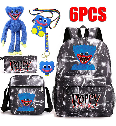 Huggy Wuggy Poppy Playtime Bag 6pcs/set+juguetes De Peluche