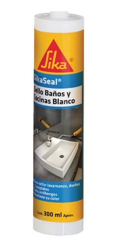 Imagen 1 de 7 de Sikaseal 120 Sellador Baño Y Cocina Gris 300ml