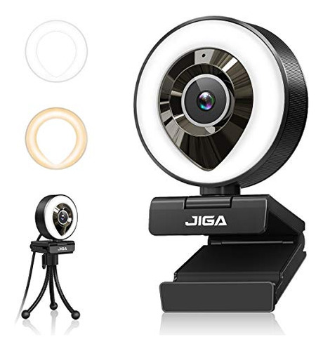 Cámara Web Jiga Streaming Con Micrófono Dual Ajustable De 10