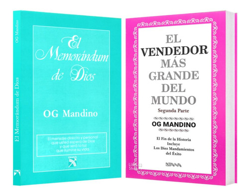 Memorándum De Dios + Vendedor Más Grande Mundo 2 Og Mandino