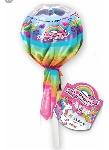 Lolly Pop Bijou Unicornios. Chupetin 35 Cm Kreker