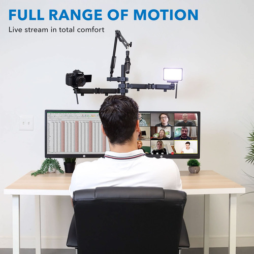 Soporte Monitor Doble Mount-it! 5 En 1 Estacion Streamimg