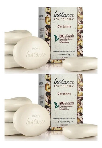 Imagem 2 de 2 de Sabonete Instance Castanharias 5x85g (2 Unidades) - Eudora