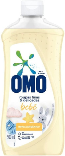 Kit 2x Lava Roupas Liquido Omo Bebe 900ml