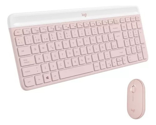 Kit Teclado Y Mouse Logitech Mk470 Inalámbrico Rose