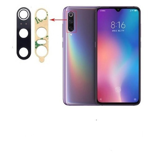 Repuesto Luna Lente Vidrio Camara Xiaomi Mi 9 + Adhesivo