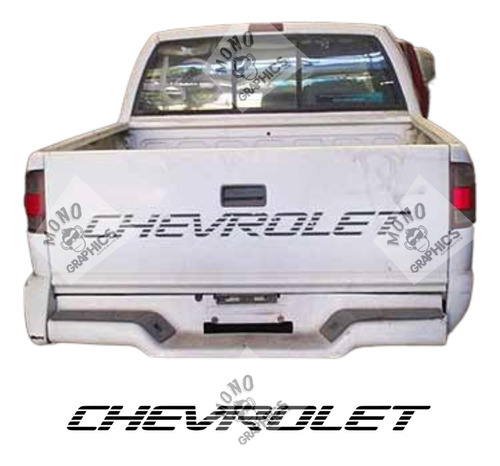 Stickers Chevrolet Apache S10 Letras Portalón 