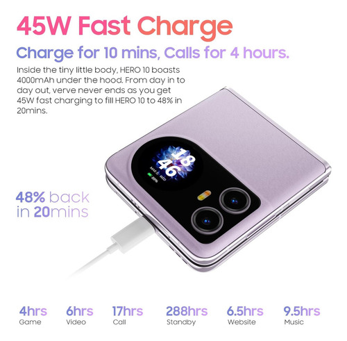 Blackview Hero 10 6.9 2.5k Helio G99 36gb Ram+256gb Rom 108mp 4000mah 45w Android 13 Doble Sim Gps Nfc Celular