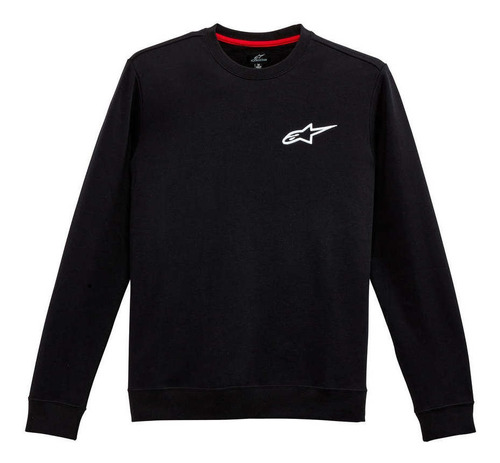 Poleron Alpinestars  Ageless Chest Crew Negro