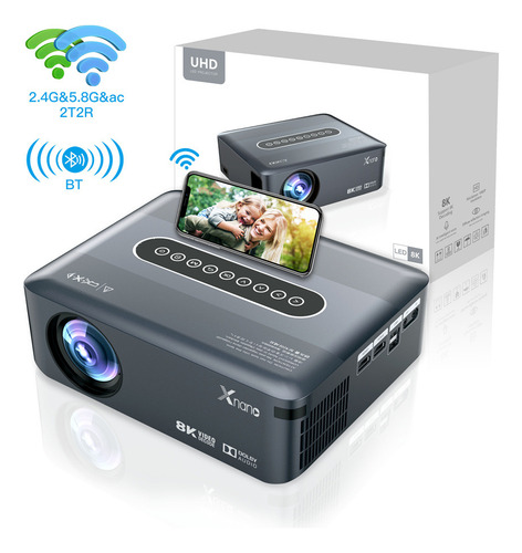 Projetor X1 Pro 8k, Android 9.0, Full Hd, 1080p, 8000