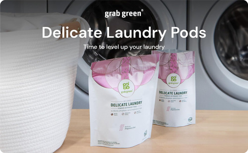 Cápsulas De Detergente Para Roupa Grab Green Delicate 60 Uni