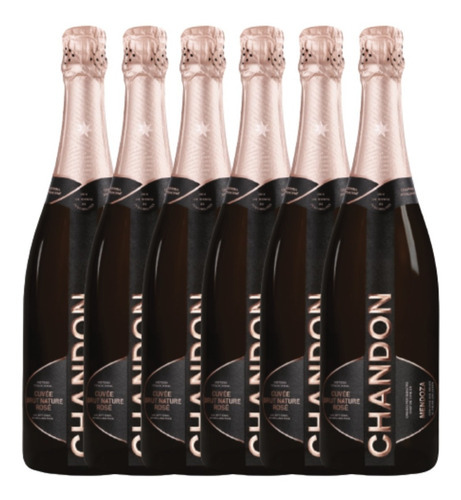 Champagne Espumante Chandon Brut Nature Rose Caja X6 Gobar®