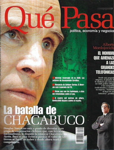 Revista Qué Pasa 1736 / 22 Julio 2004 / Batalla Tompkins