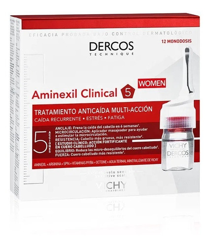 Ampollas Anti-caída Mujer | Vichy Dercos Aminexil | 12 Un