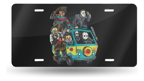 Placa Decorativa Para Coche Diseño Michael Myers