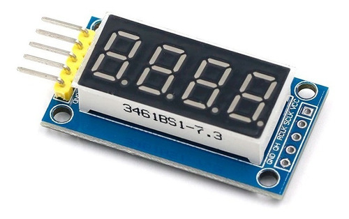 1x Modulo Display 4 Digitos Vermelho 74hc595 C/cabo- Arduino
