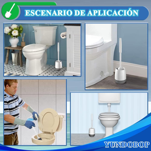 2 En 1 Juego De Escobilla Y Soporte Para Inodoro,