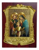 Comprar Retrato Cuadro Religioso Pergamino 17cm Sagrada Familia