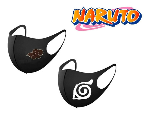Imagen 1 de 3 de Set De 2 Mascarillas Naruto - Cosplay