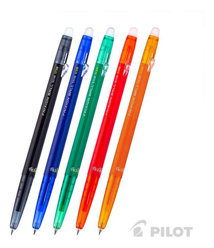 Set Lápices Pilot Frixion Slim 6 Colores