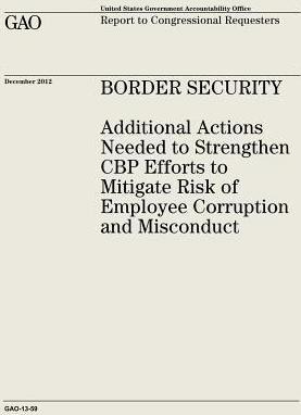 Libro Border Security : Additional Actions Needed To Stre...