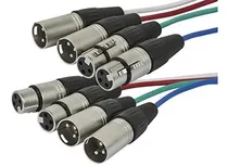 Comprar Cable Monoprice Xlr Macho A Xlr Hembra Snake De 4 Canales, 2